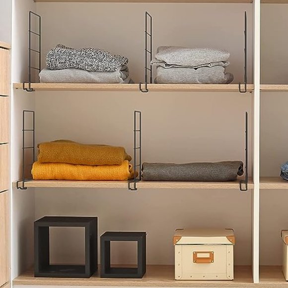 Sehertiwy Storage & Organization Sehertiwy Closet Shelf Divider 2
